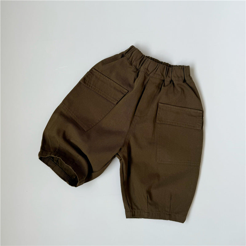 Children's large pocket work pants
