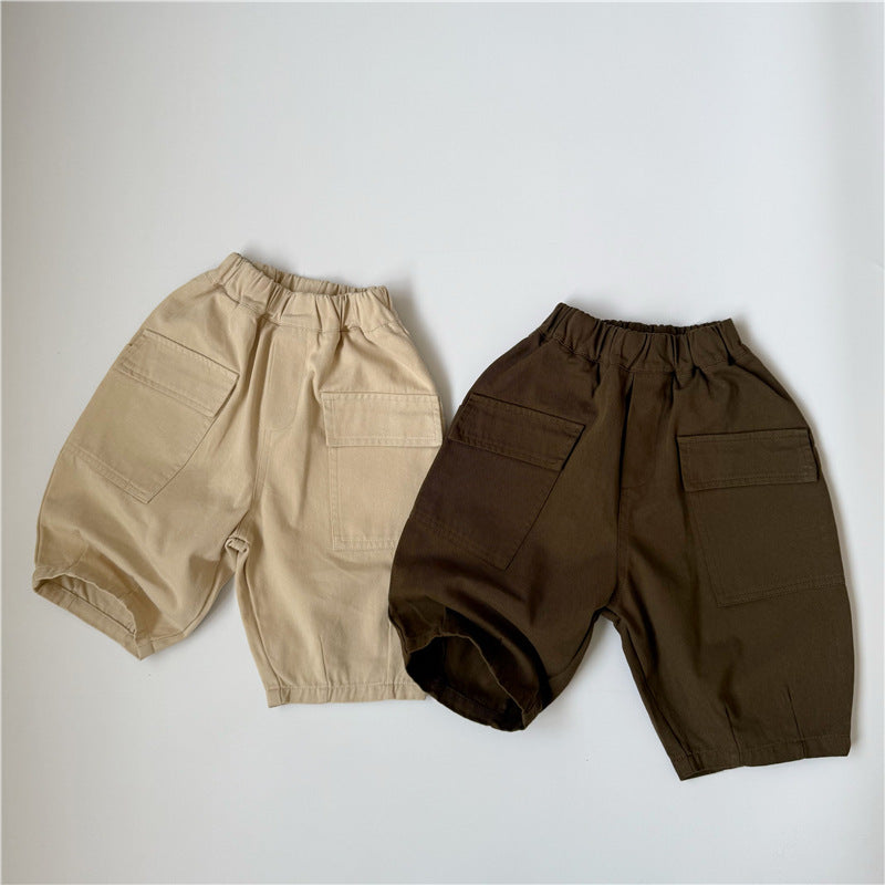 Children's large pocket work pants