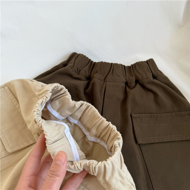 Children's large pocket work pants