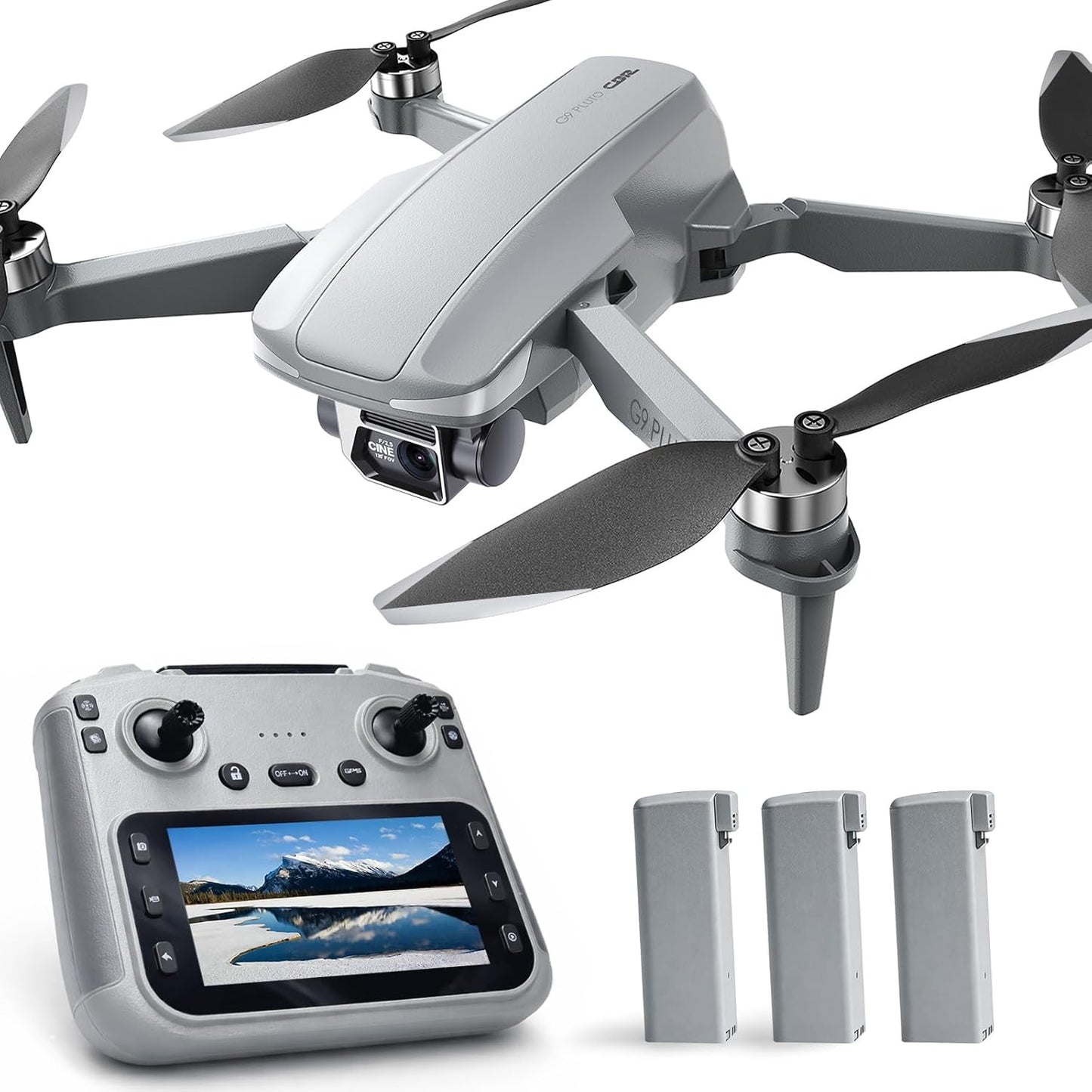 GPS Drone with EIS 4K Camera for Adults , RC Drones with 4.5 inch HD Screen on Controller